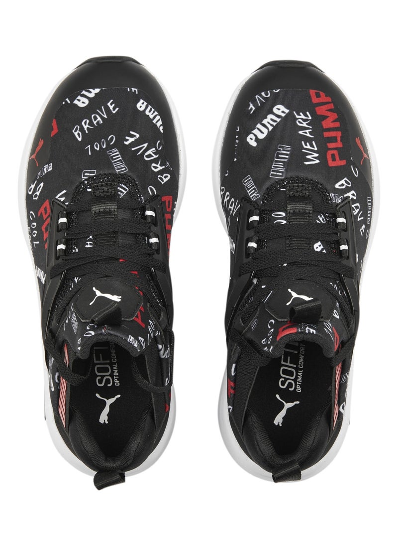 Enzo 2 Refresh Brand Love Youth Unisex Black Shoes