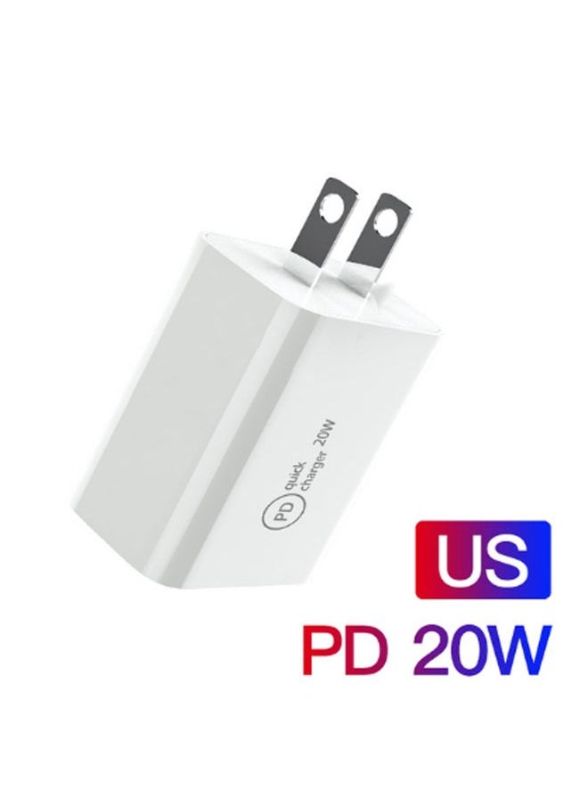 HuHa - SDC-20W PD 20W Single USB-C / Type-C Interface Travel Charger US Plug - Image 1