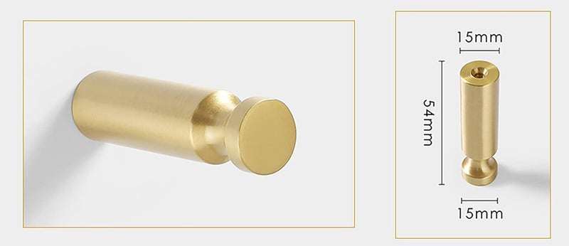 MANTARA B009215 Solid Brass Coat Hook Wall HangerPack of 1 - Image 3