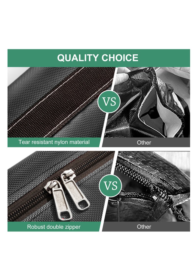 HomarKet 2 Pack Extra Large Moving Bags with Strong Zippers & Carrying Handles, Storage Bags Storage Totes for Clothes, Moving Supplies, Space Saving Oversized Storage Bag Organizer for Moving,Traveling (154L)  - Image 4