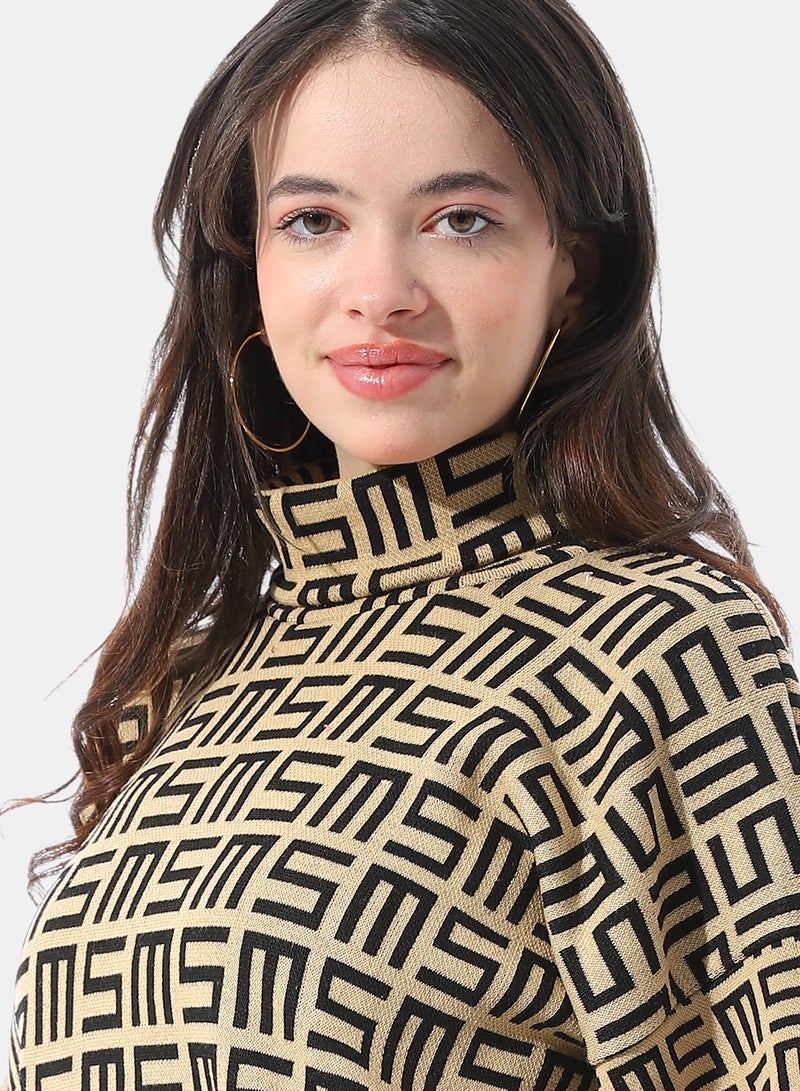 Andora Dropped Shoulders Pullover With High Neck - Image 5