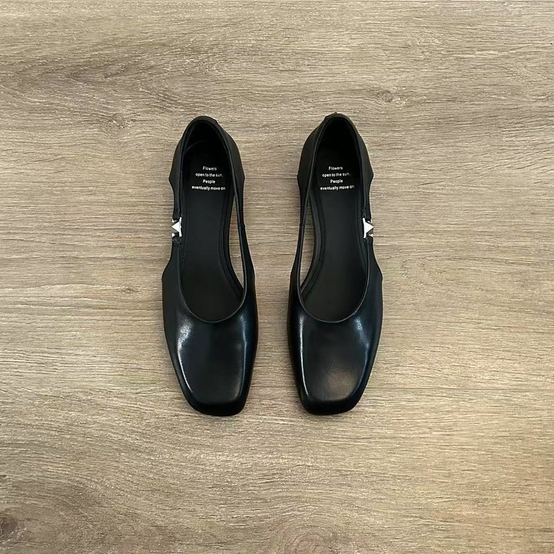 Women's Square Toe Low-top Breathable Mary Jane Shoes - Image 1