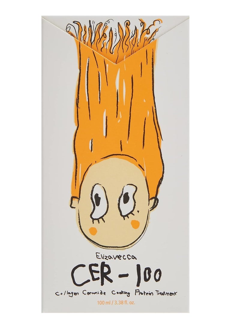 إليزافيكا علاج بروتين طلاء سيراميد بالكولاجين من ميلكي بيجي، أبيض، 3.38 أونصة - Image 2