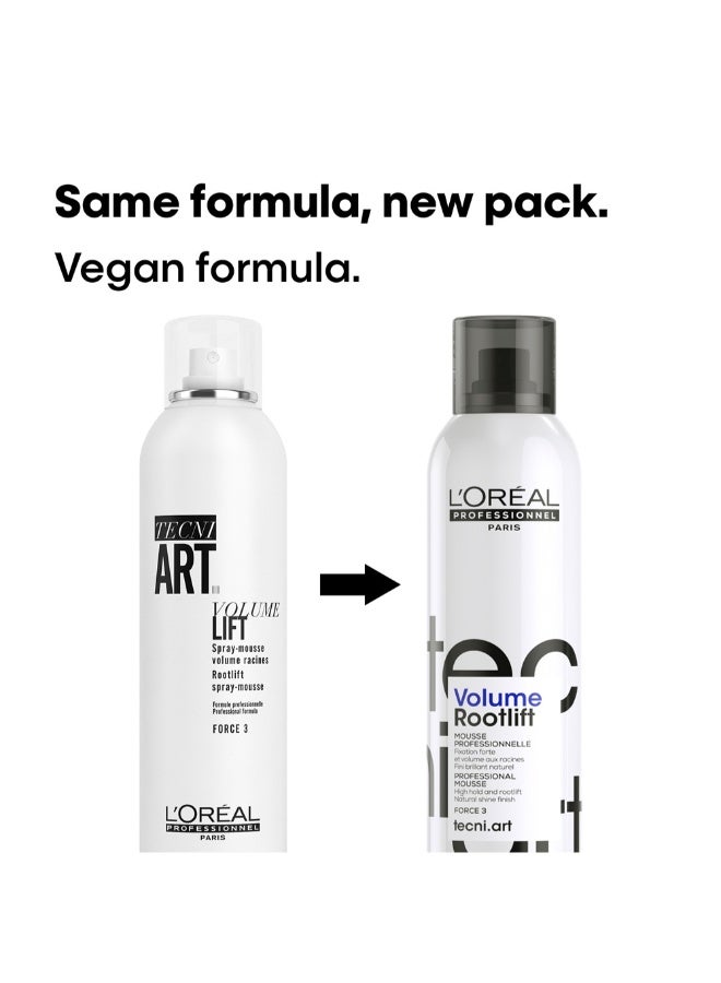 L'Oréal Professionnel Tecni Art Volume Rootlift Mousse 250ml Force 3 250ml - Image 2