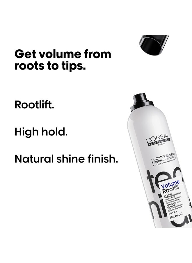 L'Oréal Professionnel Tecni Art Volume Rootlift Mousse 250ml Force 3 250ml - Image 4