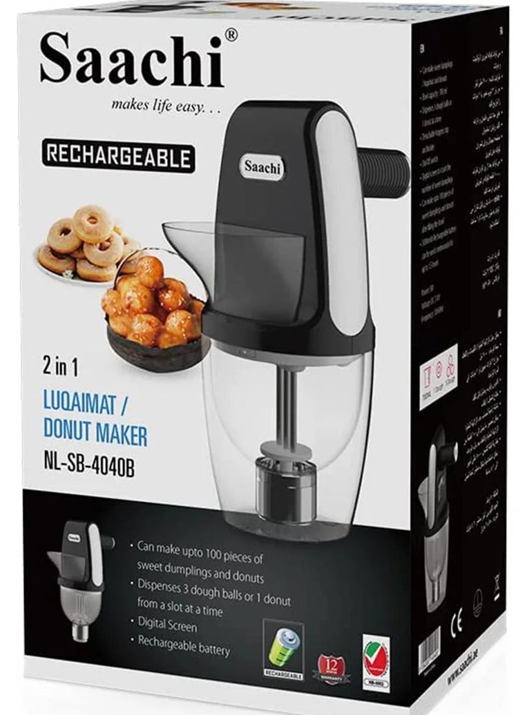 Saachi Sweet Dumplings/Luqaimat Maker NL-SB-2020-BK Black 38.5x50x46.7cm - Image 2