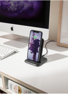 Zens Zens Stand Aluminium Wireless Charger – 10W Fast Charge with USB Port for iPad and Dual Device Charging | Qi Certified, Supports Apple & Samsung Fast Charge  - Image 3