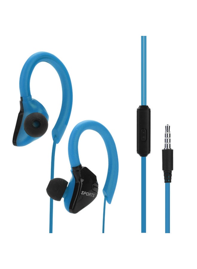 GSD-G3 Boxed Universal Mobile Phone Headset Hanging Ear With Wheat Wire Control Bass Stereo Sports Wired Headset-Color:Bag Black  - Image 3