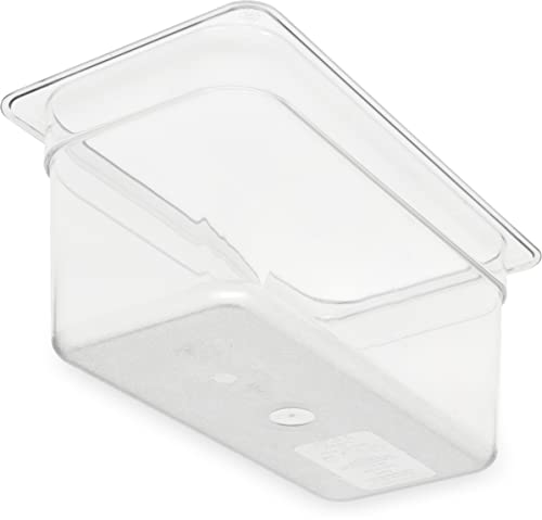 Carlisle FoodService Products Storplus Food Storage Container Food Pan, Chafing Pan with Spoonable Corners for Catering, Buffets, Restaurants, Polycarbonate (Pc), 1/3 Size 6 Inches Deep, Clear - Image 2