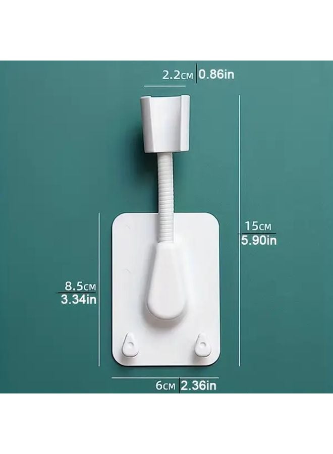 Green Adjustable 360 Rotating Shower Head Holder with Double Hooks Easy Installation - Image 4