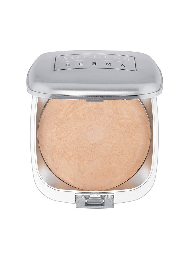 Ageless Derma Mineral Baked Foundationa Vegan Paraben Gluten And Cruelty Free Buildable Powder Makeup Foundation (Dover Beige)  - Image 1