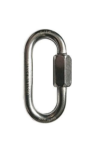 US STAINLESS Stainless Steel 316 Quick Link 516 8mm Marine Grade - Image 1