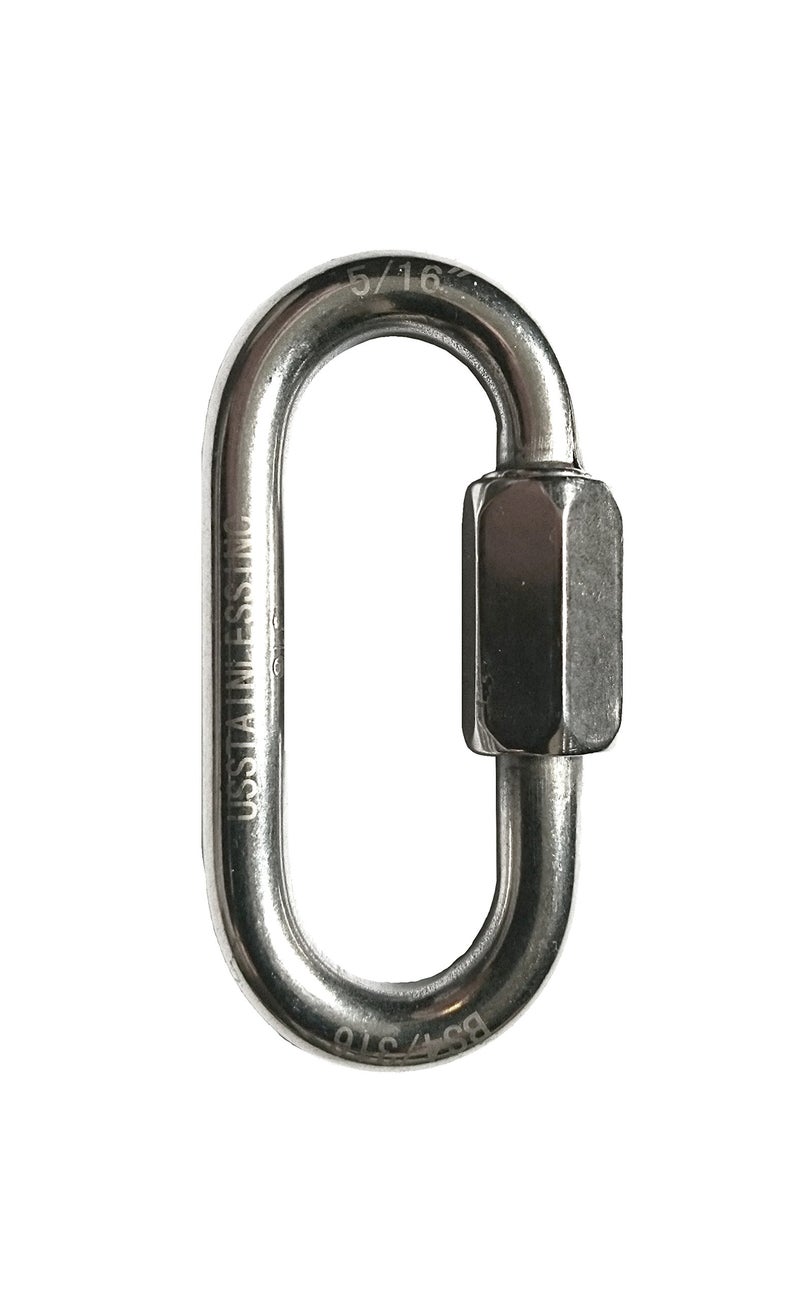 US STAINLESS Stainless Steel 316 Quick Link 516 8mm Marine Grade - Image 2