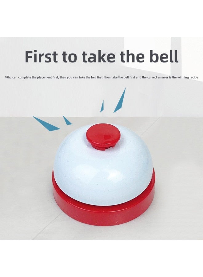 كوب الأطفال التنافسي ذو السرعة القابلة للطي لرياض الأطفال والتعليم المبكر وذكاء الألوان والتعرف على الألوان التفاعلية بين الوالدين والطفل، اللون: 12 كوبًا مكدسًا + 50 بطاقة سؤال + جرس الإجابة + تعليمات (267 جرام) - Image 4