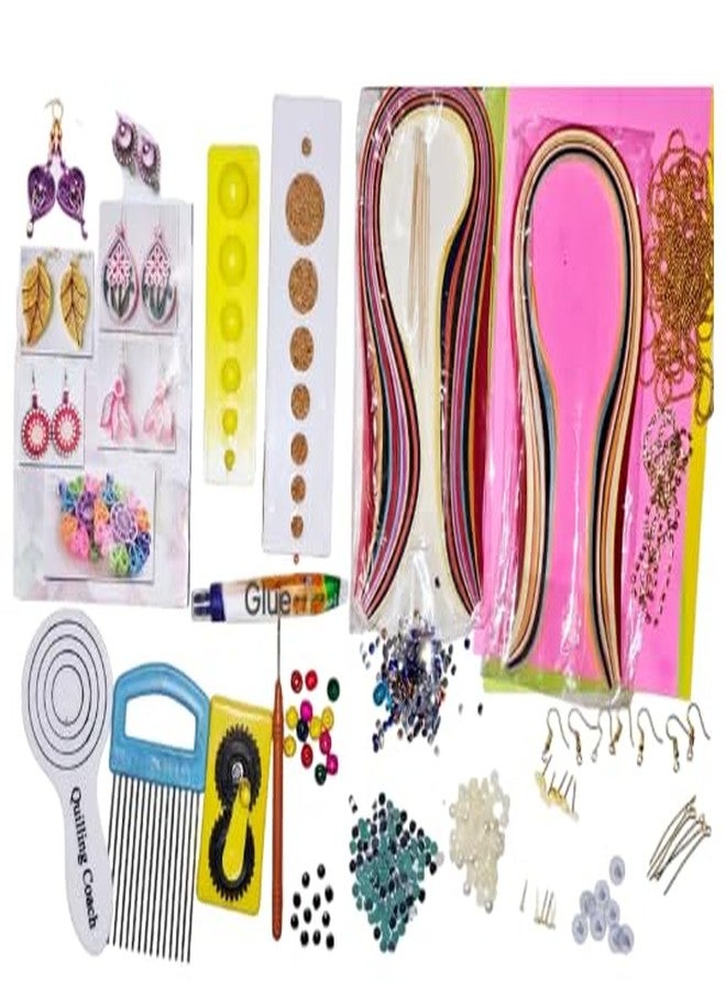 KHUSHA CREATIONS All-in-One Paper Quilling Craft Kit for Beginners | 20+ Tools & Accessories with Colorful Strips, Glue, Quilling Board, Beads & Hooks | DIY Art & Craft Set for Kids & Adults | Paper Craft Making Kit - Image 1