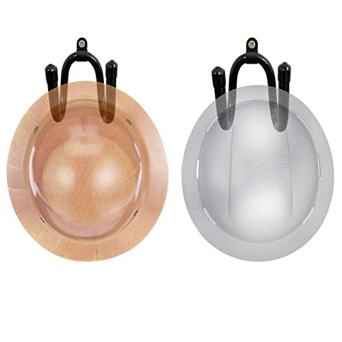 Pmsanzay 2 Pack Universal Over The Seat Hard Hat Rack, Wall Mount Hard Hat Holder Hanger Hook - Strong & Flexible for Variety of Hard Hat - Simple to install. Your hard hat is always right within arms reach. - Image 4