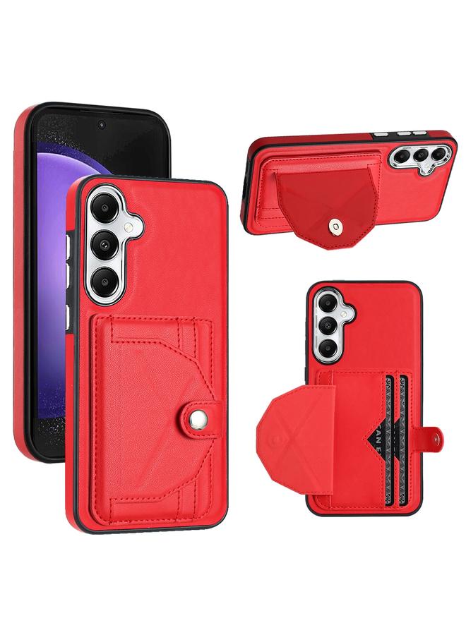 اس-توب جراب لهاتف Samsung Galaxy S23 FE 5G مصنوع من الجلد المقاوم للصدمات مع حامل للبطاقات - Image 1