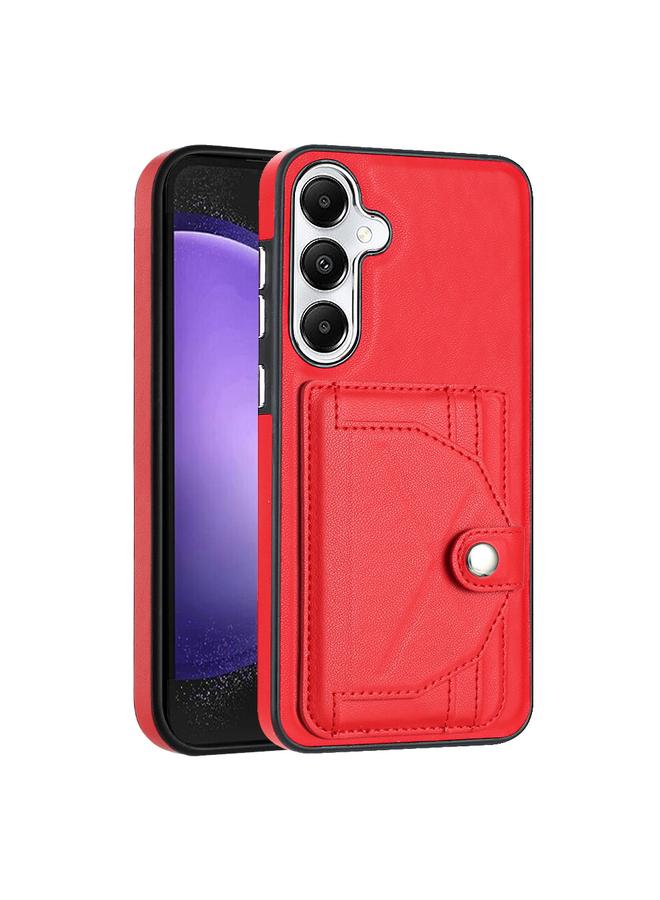 اس-توب جراب لهاتف Samsung Galaxy S23 FE 5G مصنوع من الجلد المقاوم للصدمات مع حامل للبطاقات - Image 2