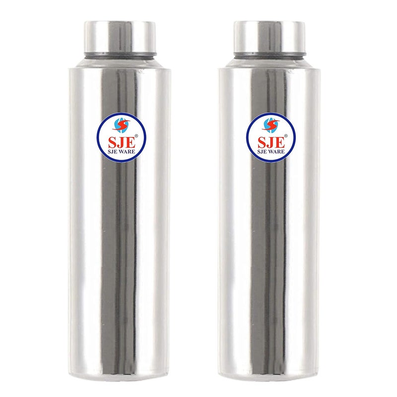 SJE WARE Sjeware Stainless Steel Water Bottle Fridge Bottle Set of 2 pcs Size 1 Litre - Image 1