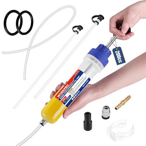WORKPRO 200CC Manual Fluid Extractor, Multi-Purpose Oil Syringe Suction Pump, Manual Extraction and Filling Pump, Automotive Oil Syringe - Image 1