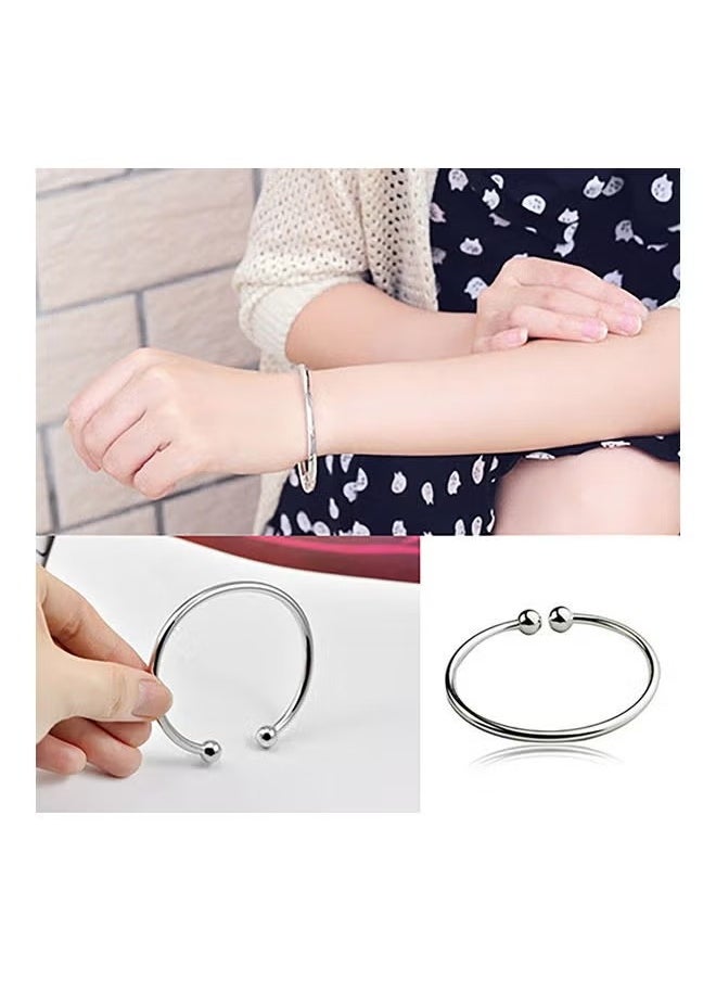 Plated Open Hand Cuff Bracelet