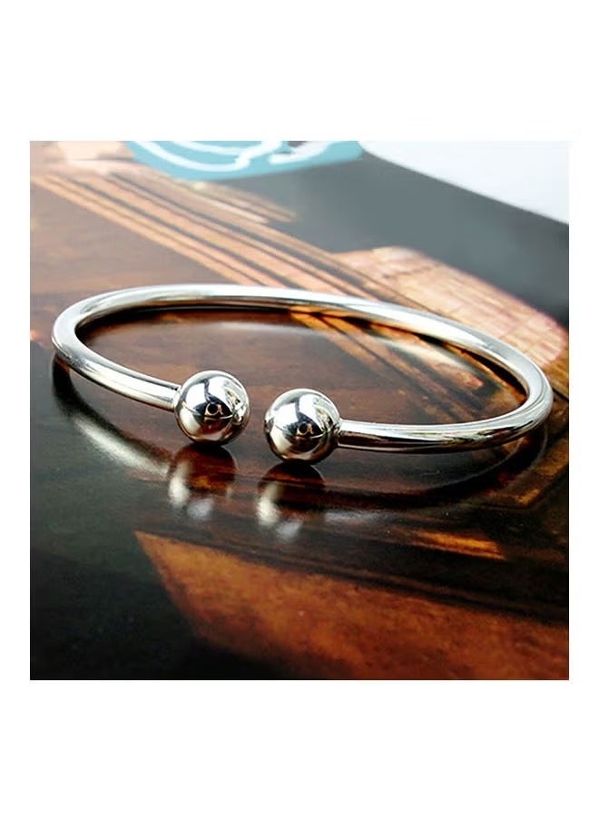 Plated Open Hand Cuff Bracelet