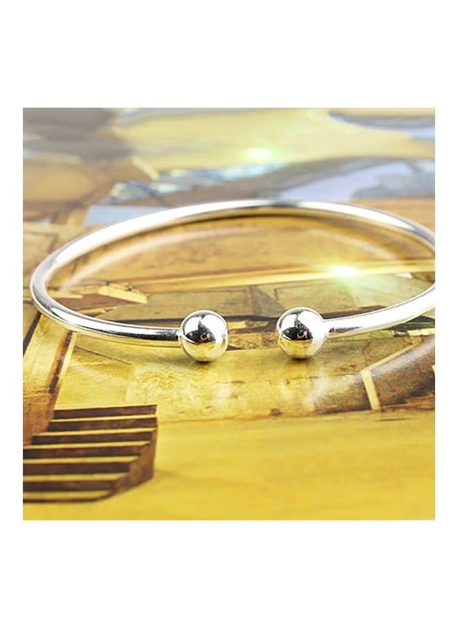 Plated Open Hand Cuff Bracelet