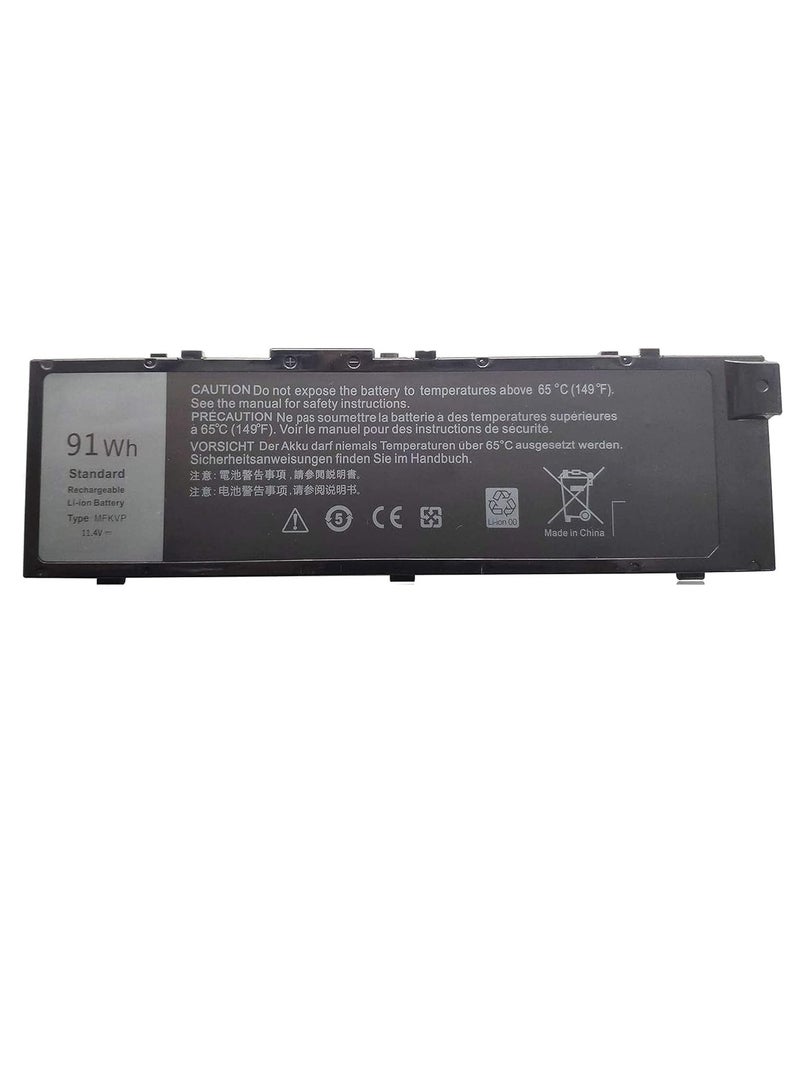 زيكسين بطارية كمبيوتر محمول MFKVP متوافقة مع سلسلة Dell Precision 15 7510 7520 M7510 17 7710 7720 M7710 T05W1 GR5D3 0FNY7 1G9VM M28DH 451-BBSF 451-BBSE 91Wh 11.4V - Image 2