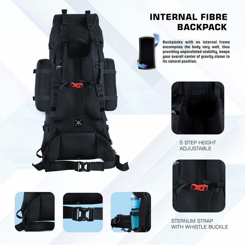 TRAWOC WILDWING 95L Internal Frame Travel Backpack - Image 4