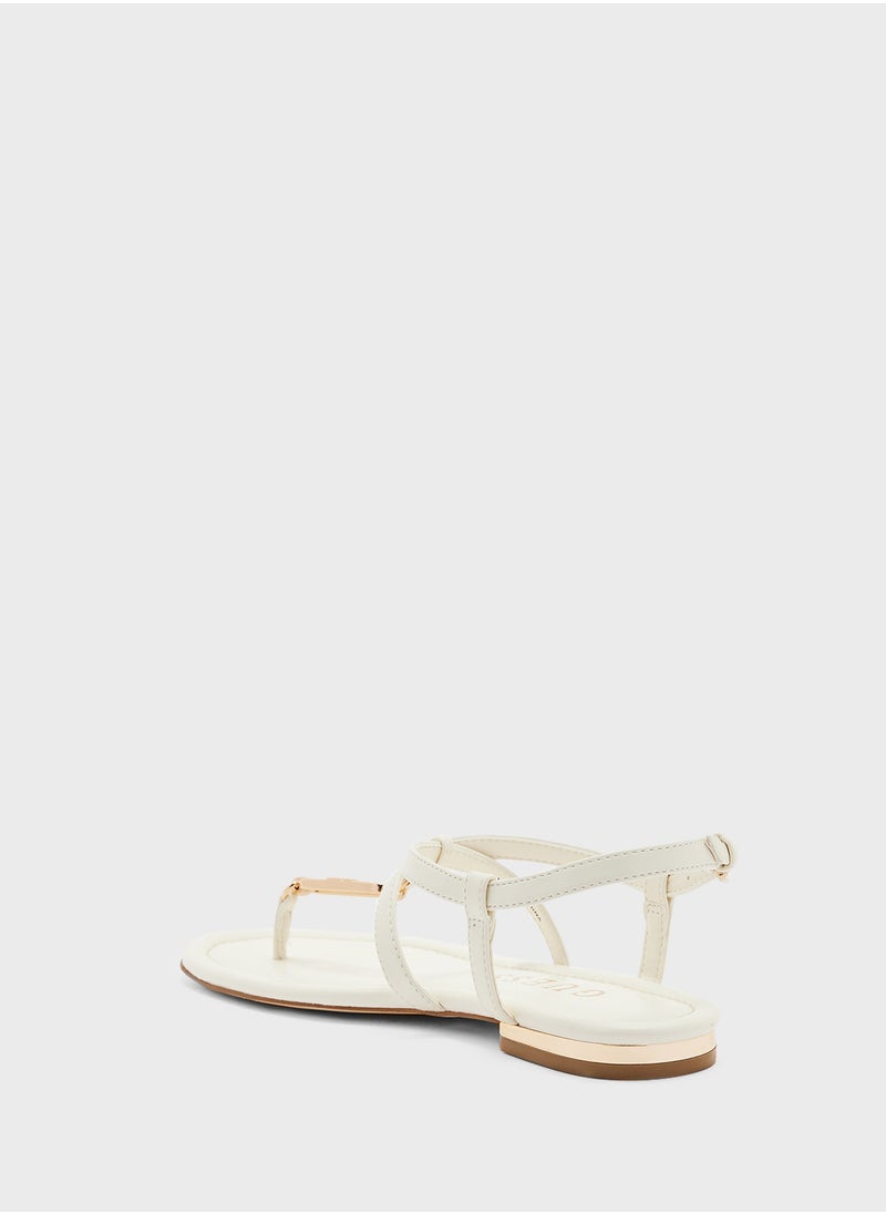 GUESS - Meaa Strappy Flat Sandals - Image 1