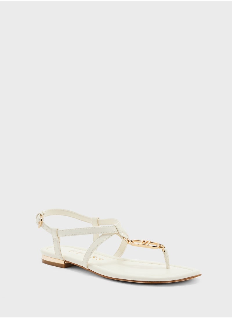GUESS - Meaa Strappy Flat Sandals - Image 1