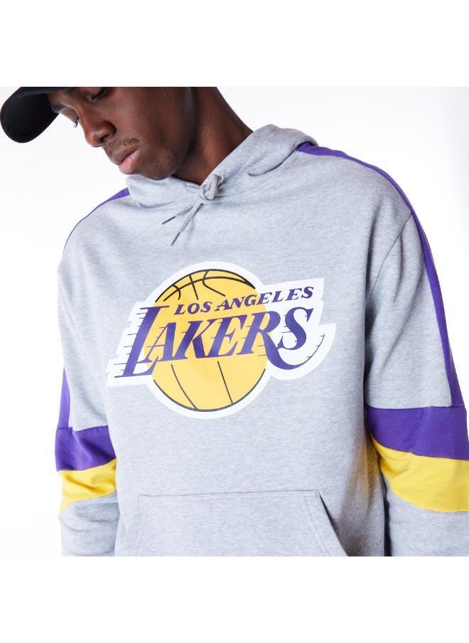 NEW ERA - Los Angeles Lakers Colour Block Oversized Hoodie - Image 1
