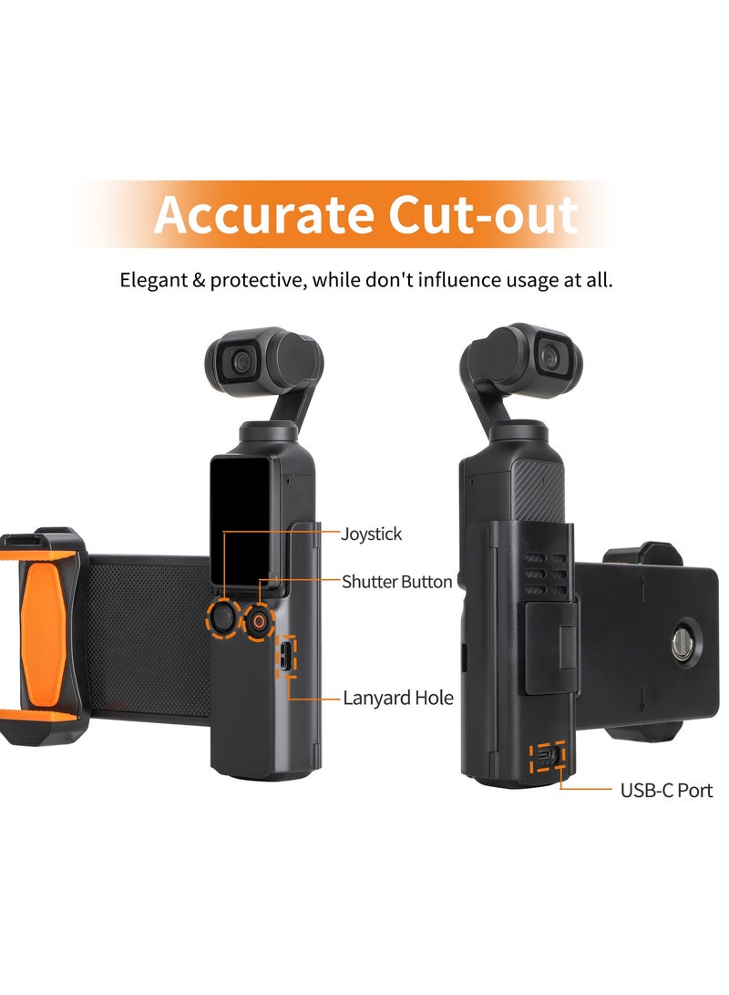 For DJI Osmo Pocket 3 Extended Phone Mount Adapter Multi-Functional Storage, Extended Handle for Enhanced Camera Handling - Image 4