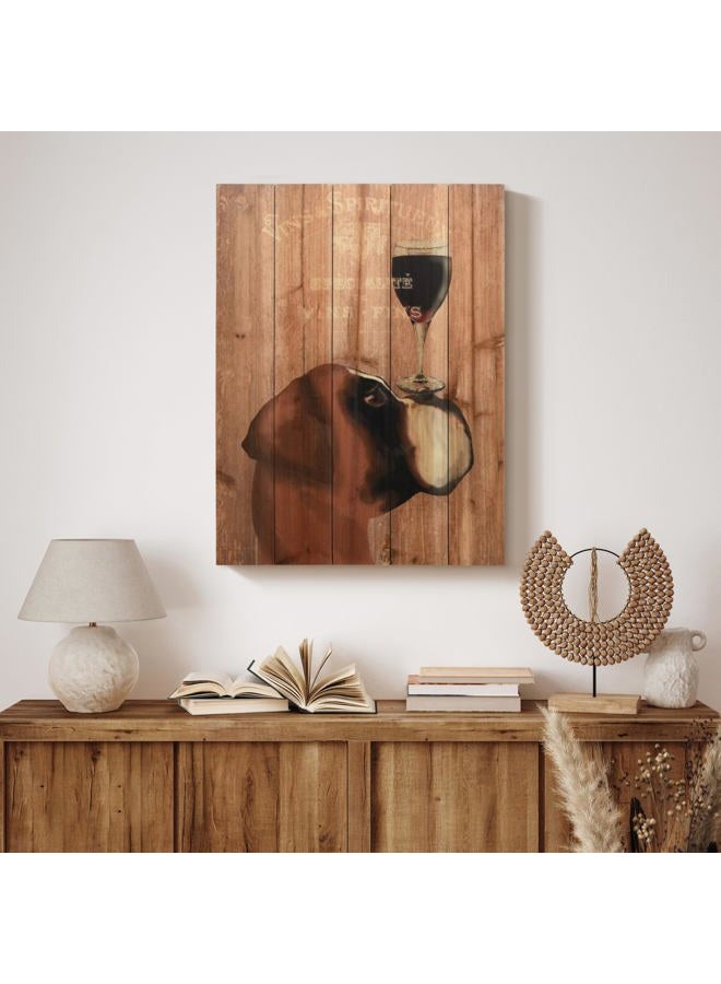 Empire Art Direct Dog Au Vin Boxer Digital Print on Solid Wood Wall Art, 24" x 18" x 1.5", Ready to Hang - Image 2