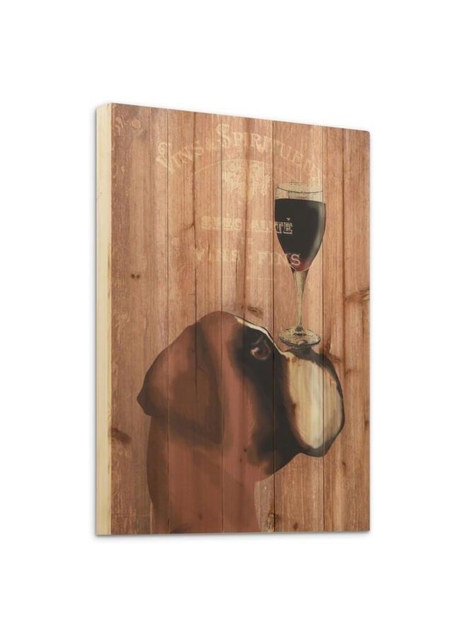 Empire Art Direct Dog Au Vin Boxer Digital Print on Solid Wood Wall Art, 24" x 18" x 1.5", Ready to Hang - Image 4