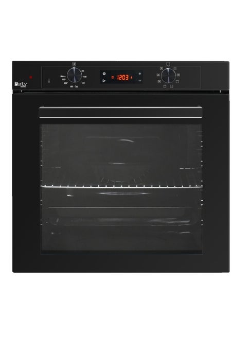 Full Electric Digital Built-in Oven 60cm with Digital Timer, 88L Capacity, 2550W Power, 9 Functions, Black (Made in Turkey) – KPT609EEDB