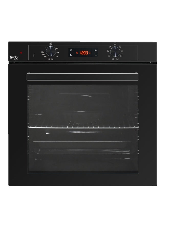 Purity Full Electric Digital Built-in Oven 60cm with Digital Timer, 88L Capacity, 2550W Power, 9 Functions, Black (Made in Turkey) – KPT609EEDB