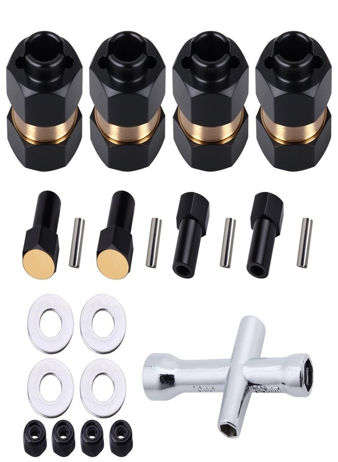 Hobbyfire 4pcs Hobbyfire 7mm Wheel Hex Hub Extended Wheel Hubs Adapter for Axial SCX24 Gladiator C10 Bronco Deadbolt JLU AXI90081 AXI00001 AXI00002 AXI00005 AXI00006 1/24 RC Crawler Car Upgrades - Image 1