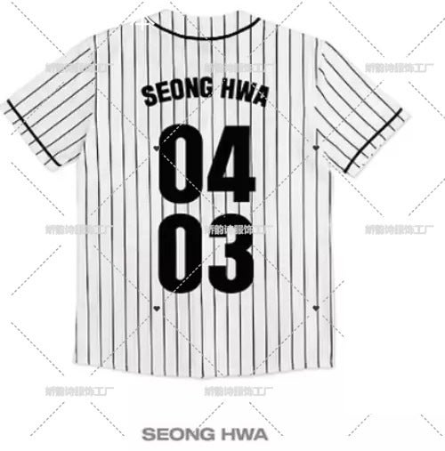 Cross-border New Baseball T-shirt ateez Surrounding Official Same Style Baseball Suit Top Short Sleeve Sweatshirt 0403