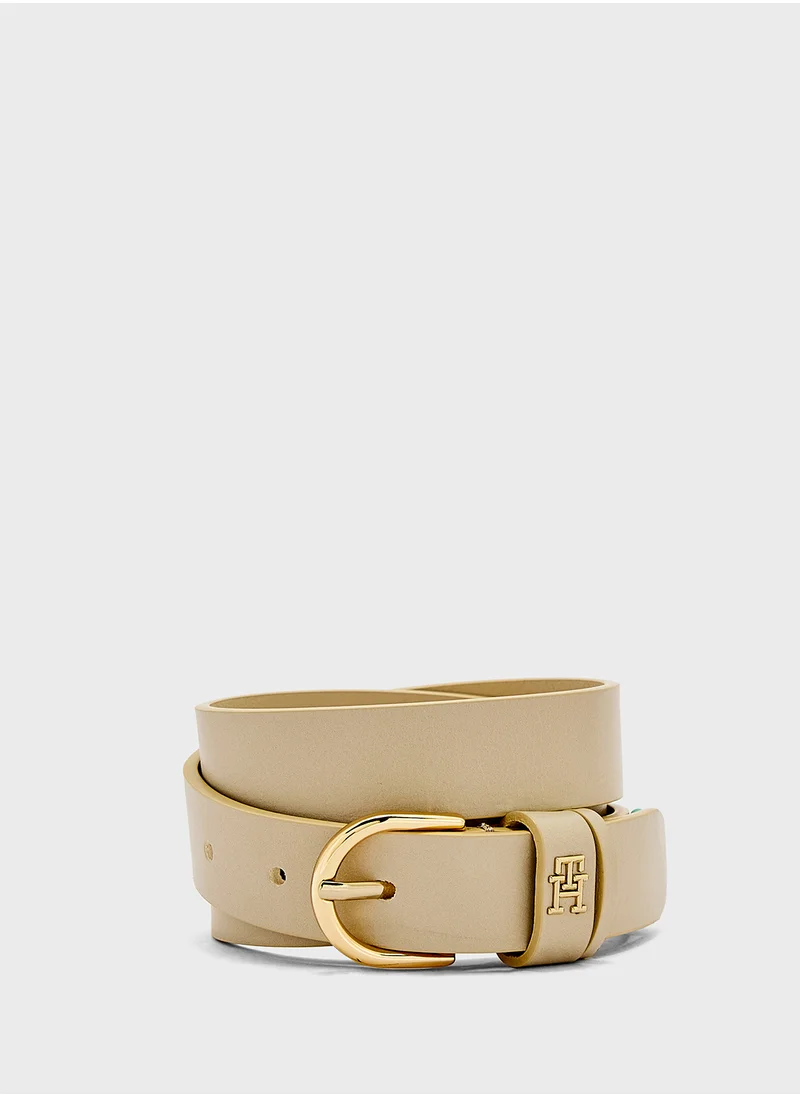 TOMMY HILFIGER Logo Detail Allocated Buckle Hole Belt