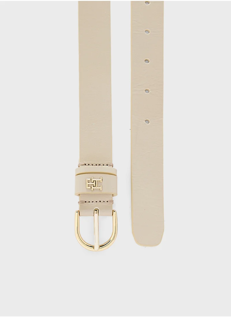 تومي هيلفيغر Logo Detail Allocated Buckle Hole Belt