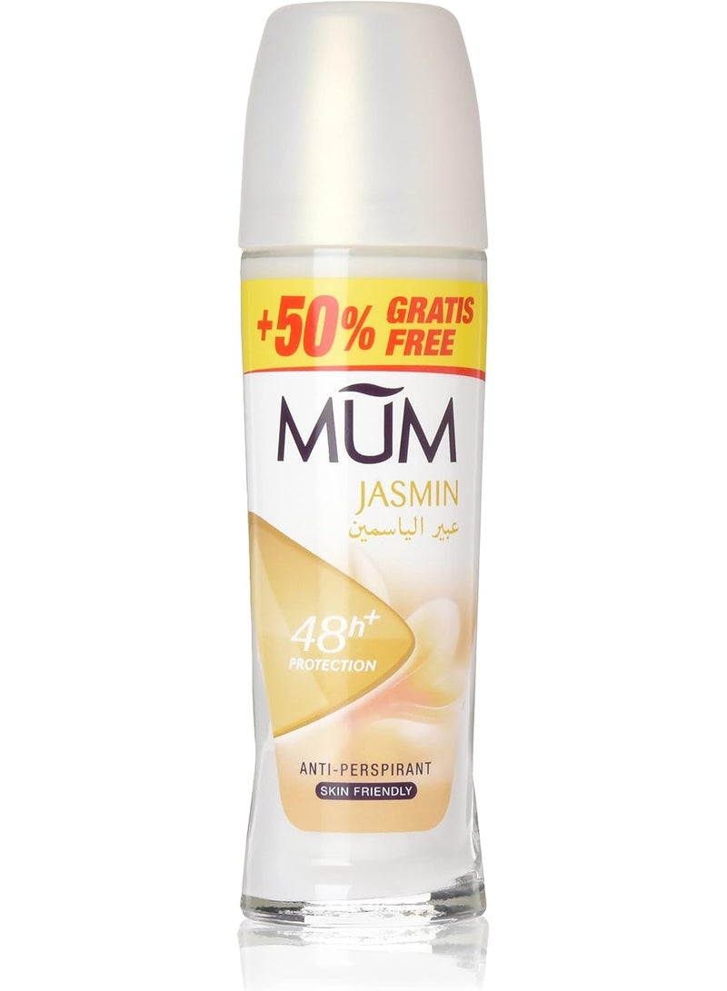 مام مزيل عرق رول أون من مام للجنسين - ياسمين أبيض، 75 مل