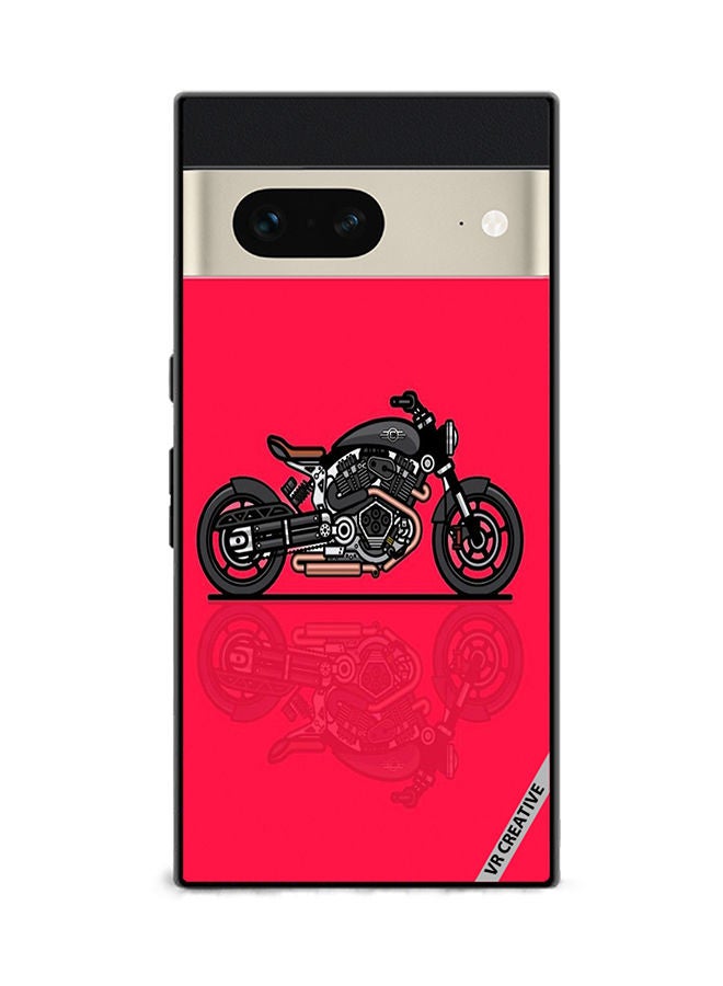 VR CREATIVE Protective Case Cover For Google Pixel 7 Bike Design Multicolour - Image 1