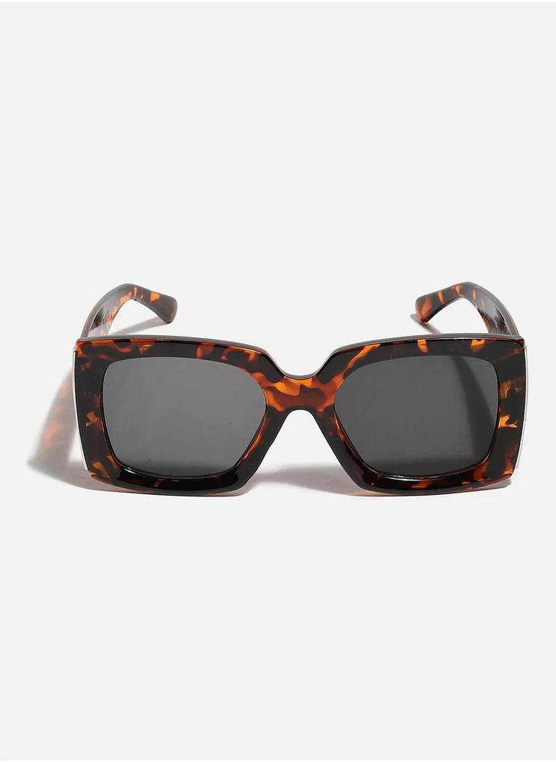 صوص هاوت Animal Print Frame Retro Sunglass