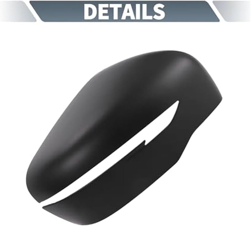 QASULER Matte Black Mirror Cover for Nissan Navara NP300 D23 - Image 2
