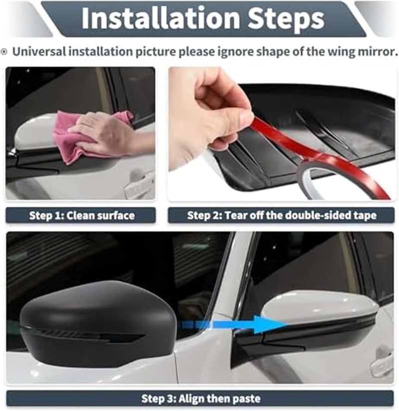 QASULER Matte Black Mirror Cover for Nissan Navara NP300 D23 - Image 5