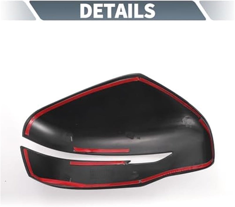 QASULER Matte Black Mirror Cover for Nissan Navara NP300 D23 - Image 3