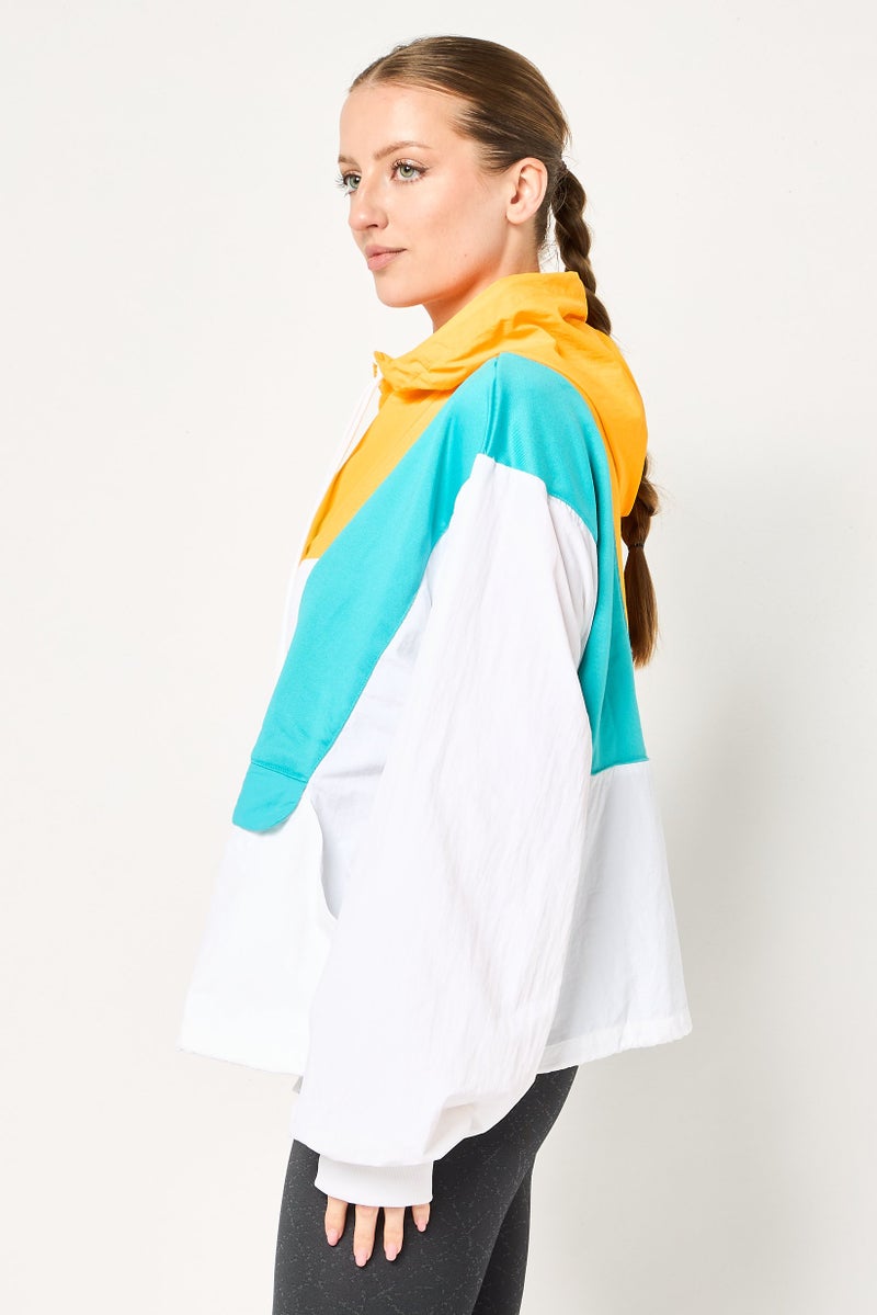 Reebok هودي تدريب طويل الأكمام ريبوك × جيجي حديد للنساء، متعدد الألوان - Image 3