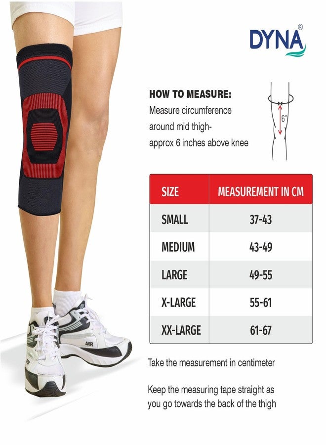 داينا واقيات الركبة داينا كومفورت - دعم مريح ومتين لتخفيف آلام الركبة وإعادة التأهيل (مقاس كبير، أحمر) زوج - Image 2