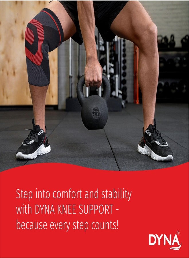داينا واقيات الركبة داينا كومفورت - دعم مريح ومتين لتخفيف آلام الركبة وإعادة التأهيل (مقاس كبير، أحمر) زوج - Image 4
